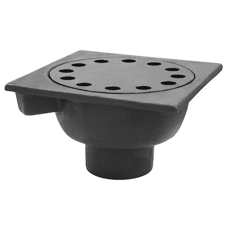 Jones Stephens 6in. x 6in. x 2in. Spigot Outlet Bell Trap with Loose Lid D76402